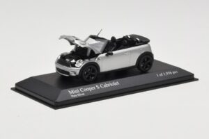 Mini Cooper S R57 Cabriolet Argintiu Minichamps 1:43 431138830 Metal - imaginea 6 din 6