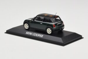 Mini Cooper S R53 Verde Cu Dungi Minichamps 1:43 MINI006 Metal - imaginea 3 din 4