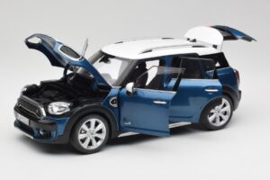 Mini Countryman F60 Island Albastru & Alb Kyosho 1:18 80432447940 Metal - imaginea 2 din 8