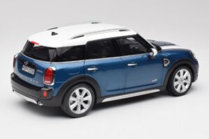 Mini Countryman F60 Island Albastru & Alb Kyosho 1:18 80432447940 Metal - imaginea 3 din 8