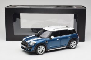 Mini Countryman F60 Island Albastru & Alb Kyosho 1:18 80432447940 Metal - imaginea 8 din 8