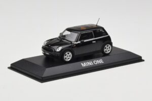 Mini One R50 Negru Cu Acoperiș Negru Minichamps 1:43 MINI005 Metal - imaginea 2 din 5