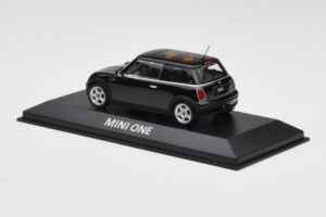 Mini One R50 Negru Cu Acoperiș Negru Minichamps 1:43 MINI005 Metal - imaginea 3 din 5
