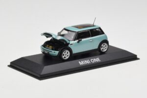 Mini One R50 Verde Deschis Cu Acoperiș Verde Deschis Minichamps 1:43 MINI003 Metal - imaginea 2 din 4