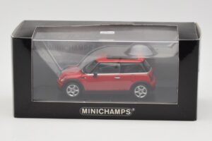 Mini One R50 Roșu Cu Acoperiș Roșu Minichamps 1:43 MINI001 Metal - imaginea 4 din 5