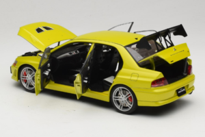 Mitsubishi Lancer Evo VII Mustard Yellow AUTOart 1:18 77166 Metal - imaginea 7 din 8