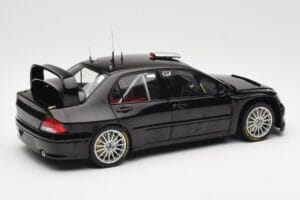 Mitsubishi Lancer Evolution WRC Plain Body Negru AUTOart 1:18 80528 Metal - imaginea 3 din 8
