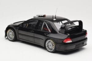 Mitsubishi Lancer Evolution WRC Plain Body Negru AUTOart 1:18 80528 Metal - imaginea 7 din 8
