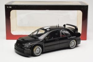 Mitsubishi Lancer Evolution WRC Plain Body Negru AUTOart 1:18 80528 Metal - imaginea 8 din 8