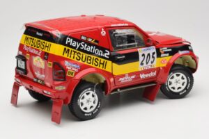 Mitsubishi Pajero Rallye Raid #205 Paris-Dakar Rally 2001 Solido 1:18 9022 Metal - imaginea 3 din 8