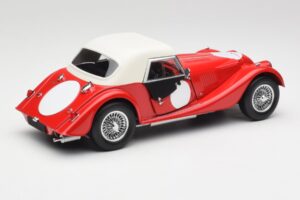 Morgan 4/4 Plus Competition Hardtop Roșu Kyosho 1:18 08114R Metal - imaginea 3 din 8