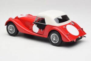 Morgan 4/4 Plus Competition Hardtop Roșu Kyosho 1:18 08114R Metal - imaginea 7 din 8