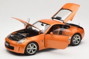 Nissan 350Z Z33 Sunset Orange AUTOart 1:18 77312 Metal - imaginea 2 din 8