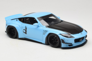 Nissan Fairlady Z RZ34 Pandem China Blue Black GT Spirit 1:18 GT943 Rășină - imaginea 4 din 6