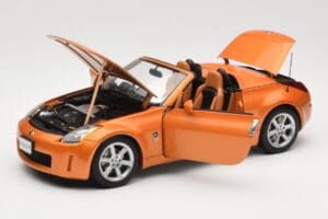 Nissan Fairlady Z Z33 Roadster Sunset Orange AUTOart 1:18 77377 Metal - imaginea 2 din 8