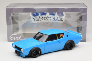 Nissan Skyline 2000 GT-R KPGC110 LB Works Albastru Otto 1:18 OT1210 Rășină - imaginea 2 din 6