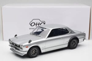 Nissan Skyline C10 2000 GT-R Argintiu Otto 1:12 G094 Rășină - imaginea 6 din 6