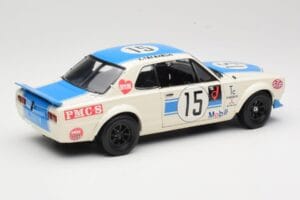 Nissan Skyline 2000GT-R KPGC10 #15 K. Takahashi Nissan Works JTCC 1972 Kyosho 1:18 08122B Metal - imaginea 3 din 8