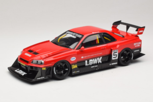 Nissan Skyline ER34 LB Super Silhouette Active Red GT Spirit 1:18 GT570 Rășină