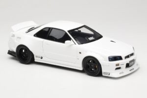 Nissan Skyline GT-R BNR34 by KRC Pearl White Otto 1:18 OT1135 Rășină - imaginea 4 din 6