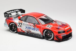 Nissan Skyline GT-R #22 M. Krumm / S. Motoyama Xanavi Nismo JGTC 2002 AUTOart 1:18 80277 Metal - imaginea 4 din 6
