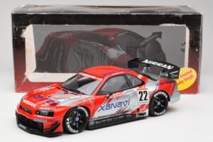 Nissan Skyline GT-R #22 M. Krumm / S. Motoyama Xanavi Nismo JGTC 2002 AUTOart 1:18 80277 Metal - imaginea 6 din 6