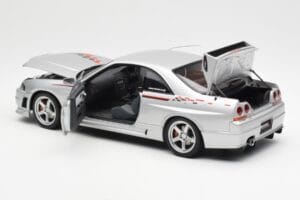 Nissan Skyline GT-R R33 R-Tune Argintiu AUTOart 1:18 77326 Metal - imaginea 5 din 8