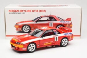 Nissan Skyline GT-R R32 #1 J. Richards / M. Skaife Bathurst 1000 Winner 1992 AUTOart 1:18 89279 Metal - imaginea 8 din 8