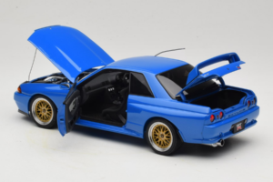 Nissan Skyline GT-R R32 V-Spec II Tuned Albastru AUTOart 1:18 77415 Metal - imaginea 5 din 8