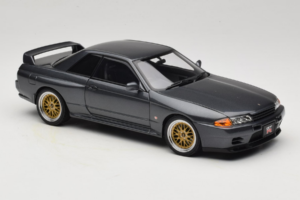 Nissan Skyline GT-R R32 V-Spec II Tuned Gun Grey Metallic AUTOart 1:18 77417 Metal - imaginea 6 din 8