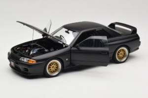 Nissan Skyline GT-R R32 V-Spec II Tuned Version Matt Black AUTOart 1:18 77418 Metal - imaginea 2 din 8
