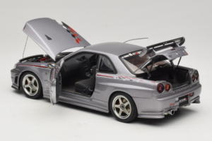 Nissan Skyline GT-R R34 Nismo S-Tune Argintiu AUTOart 1:18 77358 Metal - imaginea 5 din 8