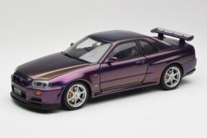 Nissan Skyline GT-R R34 V-Spec Midnight Violet AUTOart 1:18 77305 Metal