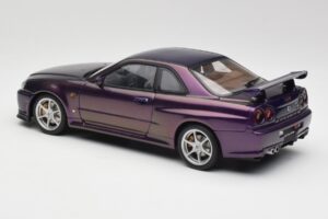 Nissan Skyline GT-R R34 V-Spec Midnight Violet AUTOart 1:18 77305 Metal - imaginea 7 din 8