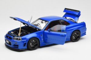 Nissan Skyline GT-R R34 NISMO Z-Tune Bayside Albastru AUTOart 1:18 77354 Compozit - imaginea 2 din 8