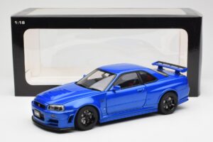 Nissan Skyline GT-R R34 NISMO Z-Tune Bayside Albastru AUTOart 1:18 77354 Compozit - imaginea 8 din 8