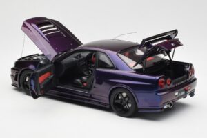 Nissan Skyline GT-R R34 NISMO Z-Tune Midnight Violet III AUTOart 1:18 77464 Compozit - imaginea 5 din 8