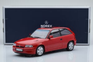 Opel Astra F GSi Roșu Norev 1:18 183672 Metal - imaginea 6 din 6