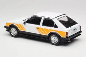 Opel Kadett D SR Alb cu Decor Galben MCG 1:18 MCG18534 Metal - imaginea 5 din 6