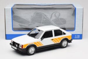 Opel Kadett D SR Alb cu Decor Galben MCG 1:18 MCG18534 Metal - imaginea 6 din 6