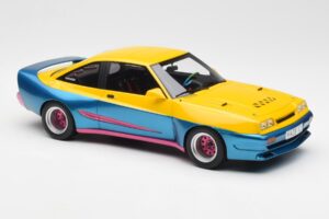 Opel Manta Galben Albastru BoS Models 1:18 BOS279 Metal - imaginea 4 din 6