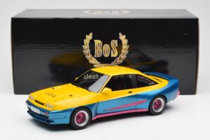 Opel Manta Galben Albastru BoS Models 1:18 BOS279 Metal - imaginea 6 din 6
