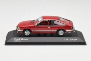 Opel Monza A Roșu Minichamps 1:43 400045121 Metal
