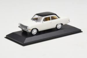 Opel Rekord A Alb Acoperiș Negru Minichamps 1:43 430041002 Metal - imaginea 2 din 4