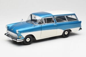 Opel Rekord P1 Caravan Albastru Metalizat Minichamps 1:18 180043210 Metal