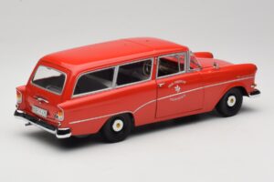 Opel Rekord P1 Caravan Feuerwehr Neuenkirchen Minichamps 1:18 180043291 Metal - imaginea 3 din 8