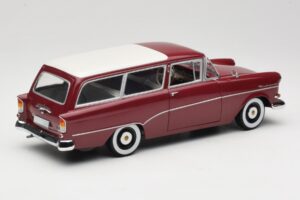 Opel Rekord P1 Caravan Roșu Minichamps 1:18 180043211 Metal - imaginea 3 din 8