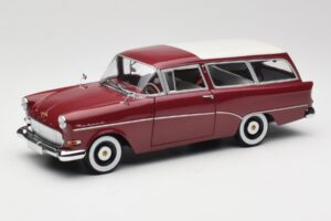 Opel Rekord P1 Caravan Roșu Minichamps 1:18 180043211 Metal