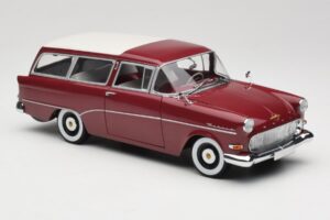 Opel Rekord P1 Caravan Roșu Minichamps 1:18 180043211 Metal - imaginea 6 din 8