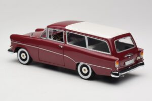 Opel Rekord P1 Caravan Roșu Minichamps 1:18 180043211 Metal - imaginea 7 din 8